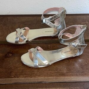 Rebecca Minkoff Gold Patent Leather Sandals Sz. 7.5